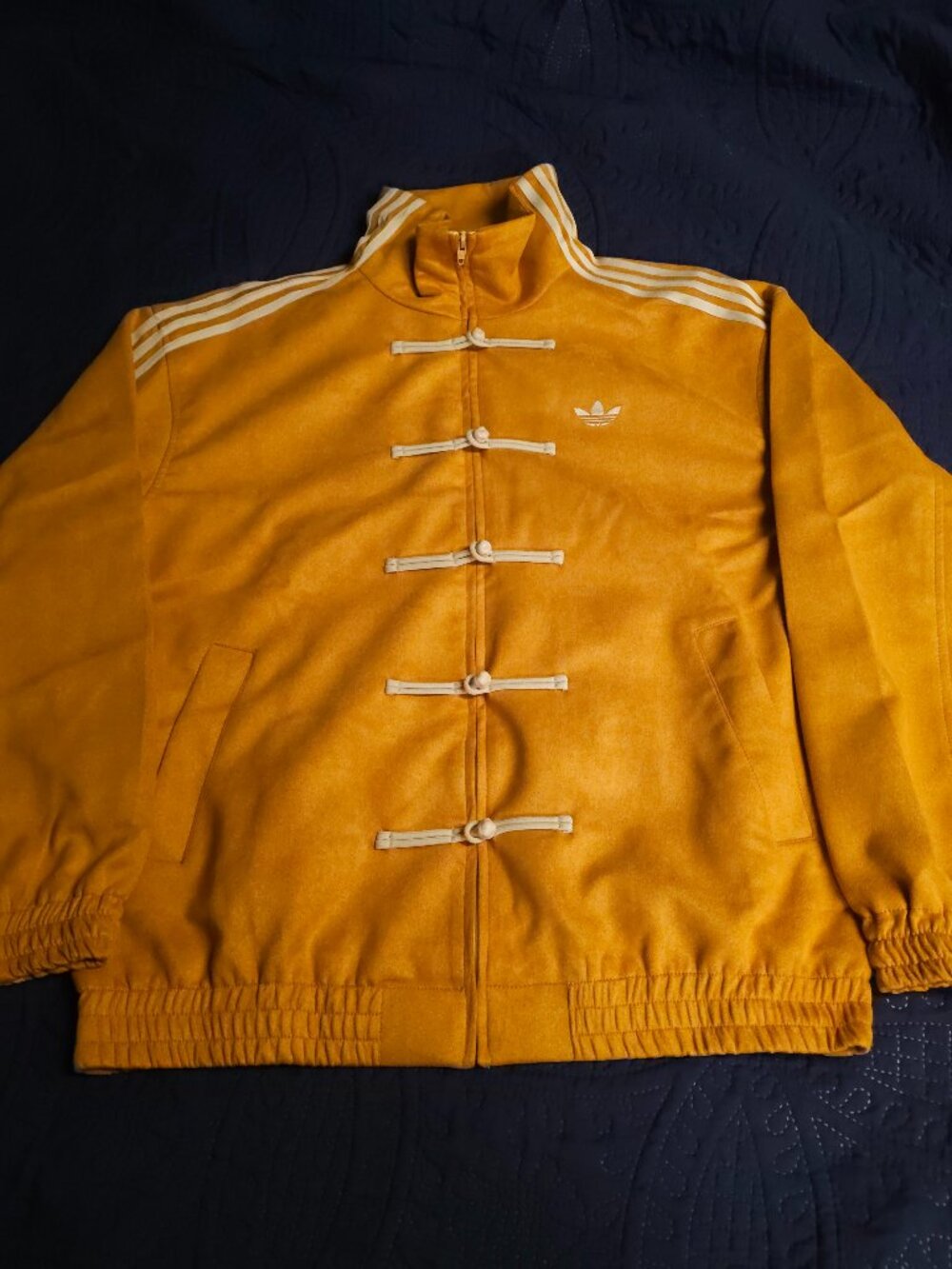 Adidas Track Jacket – Mustard (Medium)